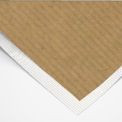 Brown Paper with Permanent Adhesive and Carved Back