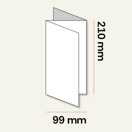 93x210 mm leaflet - Z-bend