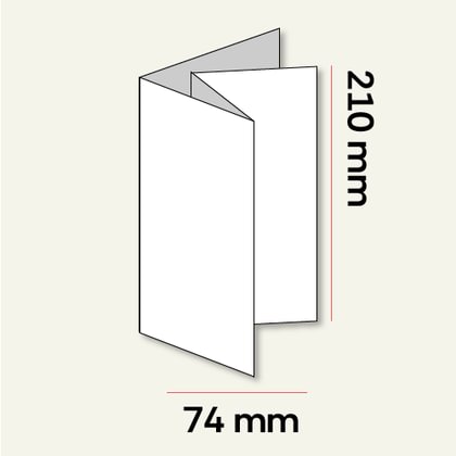 74x210 mm leaflet - 4Z bend