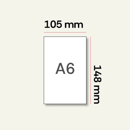 A6, 105x148 mm