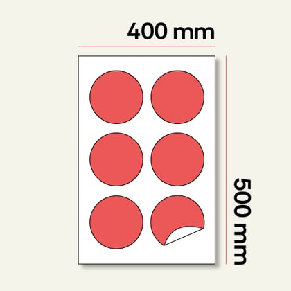 Stickers on 40x50 cm sheet