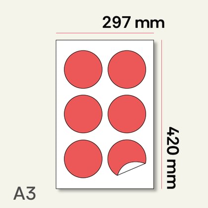 Stickers on A3 Sheet