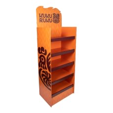 Cardboard Shelf Floor Display of Solid Construction