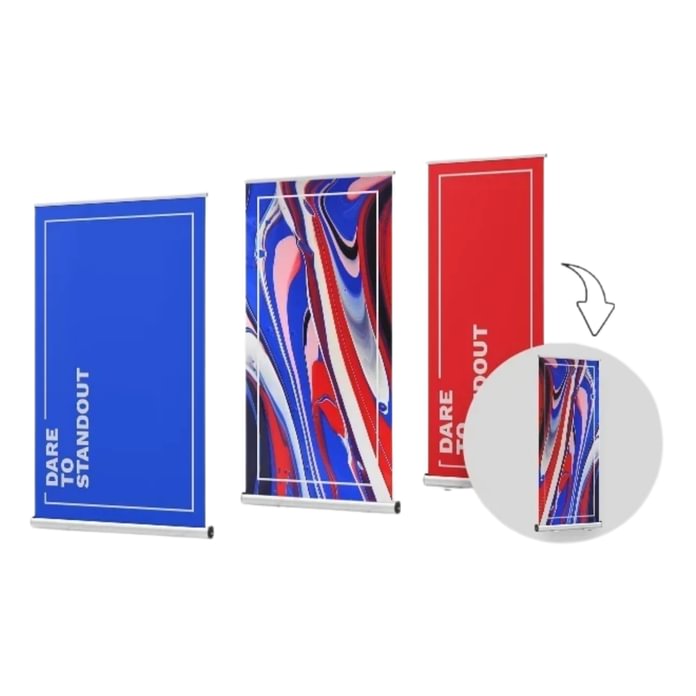 Mobile Double-Sided Roll-up Banner