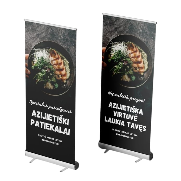 Mobile Double-Sided Roll-up Banner