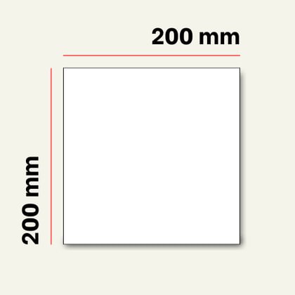 200x200 mm