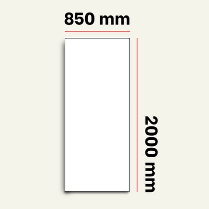 850x2000 mm