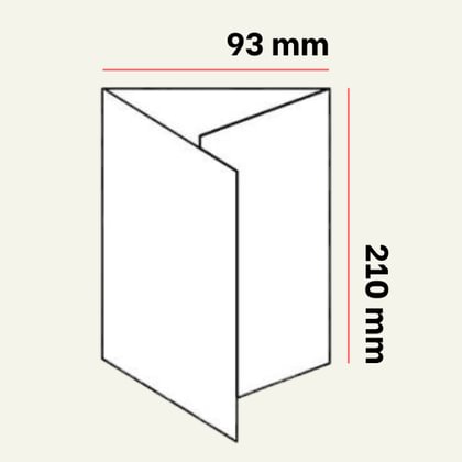 93x210 mm leaflet - C bend